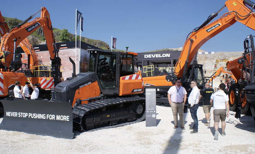Develon Quarry and Construction Range Excels at Hillhead 2024